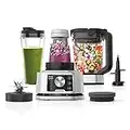 Ninja Foodi Nutri Blender [CB350UK] 3-in-1 Power Nutri Blender, Auto-iQ Technology, 1200W Smart Torque Motor, 2.1L Jug, 700 ml Cup and 400 ml Bowl