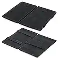 GARZINI Magic Wallet with Pull-Tab, Minimalist Wallet with RFID card holder, Leather Wallet for 12 cards, Carbon Black