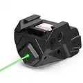 Votatu H6L-G Ultra Compact Green Laser Sight for Pistol Handgun, Rechargeable Sub-Compact Green Beam for Glock, G2C, G3C, 1913 Picatinny, Sig P320, Beretta 90two, S&W 99 and S&W TSW