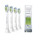 Philips Sonicare Original W2 Optimal White Standard Sonic Toothbrush Heads - 4 Pack in White (Model HX6064/10)