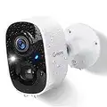 G-Homa Security Camera Outdoor Wireless, Indoor WiFi 1080P HD Home Security Cameras with Color Night Vision, 2-Way Audio, Siren, Smart AI, Motion Detection,Waterproof Battery Operated Camera(Upgraded)