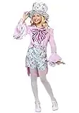 Kids Mad Hatter Costume Girls Alice in Wonderland Costume Medium