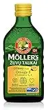 Möller's - Aceite de hígado de bacalao con omega 3 con sabor a limón - Para niños y adultos, 250 unidades.