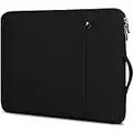 Januts 14 Inch Laptop Sleeve Waterproof Shock Resistant Laptop Case with Handle Lightweight Computer Bag with Accessory Pocket Carrying Case Compatible with MacBook Pro HP Dell Lenovo Asus, Black