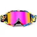 color tree MOTO-X Lunettes de motocross pour moto tout-terrain, enduro, VTT, motocross, ATV MX