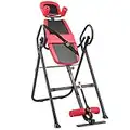 Inversionsbank, Schwerkrafttrainer mit verstellbarer Kopfstütze und Schutzgürtel, Inversion Table, 4 Inversionswinkeln, Rückentrainer Rückendehner zur Schmerzlinderung, Bauchtrainer für Zuhause