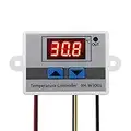 ICQUANZX Modulo termostato Digitale LED 220, Interruttore termostato XH-W3001 con sonda Impermeabile, termostato di Raffreddamento Riscaldamento programmabile