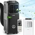 Klarstein Mobile Klimaanlage mit Abluftschlauch, 3-in-1 Klimagerät mit Ventilator & Luftentfeuchter, Kleine & Portable Klimaanlage für Wohnung & Büro, Nachtmodus, 7000 BTU AC mit Niedrigem Verbrauch