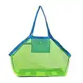 GeekerChip Bolsa Plegable de Malla de Playa,Juguetes de Bolsa de Almacenamiento para al Aire Libre Natación Piscina Viajes Toallas Juguetes (Verde)