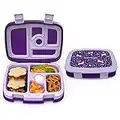 Bentgo Kids Prints (Unicorn) - Leak-Proof, 5-Compartment Bento-Style Kids Lunch Box - Ideal Portion Sizes for Ages 3 to 7 - BPA-Free and Food-Safe Materials