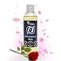 Verana Aceite de masaje erótico Rosa, cosmética natural con Ylang Ylang para placer sensual y sexual, aromaterapia 250 ml