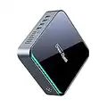 DreamQuest Mini PC Windows 11 Pro, Intel Celeron 4 Core J4125 8 Go DDR4 128 Go SSD, Mini Ordinateur de Bureau Supporte 4K@60Hz Dual Screen Display, 2.4G 5G Dual WiFi, 2.5G Gigabit Ethernet,BT 4.2