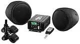 BOSS Audio Systems MCBK520B Motorrad-Lautsprecher und Verstärker-Soundsystem, Bluetooth, wetterfest, 7,6 cm (3 Zoll) Lautsprecher