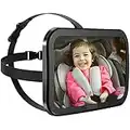 Zacro Baby Car Mirror, Shatter-Proof Acrylic Baby Mirror for Car, Rearview Baby Mirror-Easily to Observe The Baby's Every Move, Safety and 360 Degree Adjustability