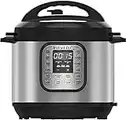 Instant Pot Duo 7 en 1 Olla a Presión Programable con 13 Programas para Cocción lenta, Arrocera, Yogurtera o Vaporera, Color Negro/Acero Inoxidable, 5.7 L