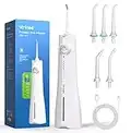 Voinee Care Water Dental Flosser Cordless for Teeth 5 Modes 6 Levels Teeth Cleaner Professional 230ml Tank IPX7 Waterproof and 5 Jet Tips USB Rechargeable Dental Oral Irrigator for Teeth Cleaning