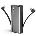 [Powerbank 3 en 1] Jackery Bolt 6000 mAh Batterie Externe Apple MFI Certificat Lightning & Micro USB Câbles intégrés pour iPhone 7 à 4s/iPad/iPod/Samsung/appareil Android (Noir)