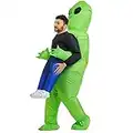 TOLOCO Costume alieno, unisex, alieno, costume gonfiabile per adulti, super divertente, adatto per feste, spettacoli, taglia unica