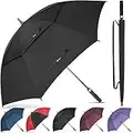 NINEMAX Large Golf Umbrella Windproof 68 Inch Extra Large, Automatic Open Double Canopy Vented Oversized Adult Umbrella for Rain and Wind