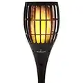 Everbeam P1 Solar Torch Light with Flickering Flame - Nos torches solaires Tiki imperméables pour l'extérieur sont équipées de 96 ampoules LED pour un effet de feu réaliste étonnant. - 1 Pack