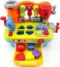 Toys for 2 Year Old Boy, Kids Tool Bench Toys for 1 Year Old Boys Musical Toddler Workbench Toy 12 18 Months with Shape Sorter, Sounds & Lights, Educational Toys Gifts for Baby Boys Girls Age 2 3