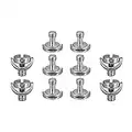 10pcs 1/4"-20 D Shaft D-Ring Mounting Screw Adapter Tripod Monopod Quick Release Plate Camera Fixing Screw