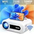 Used-Very Good :5G WiFi Mini Home Projector, Toperson 7500LM 1080P Supported 200" Home Movie Theater Video Projector for iPhone Android Smartphone/TV Stick/HDMI/USB/XBox/PS4/Laptop/Tablet/PC