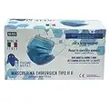 50 Mascherine Chirurgiche Monouso di Tipo II R, Mascherine Chirurgiche Azzurre Altamente Filtranti con 3 Strati di Protezione in TNT, Mascherine Chirurgiche 100% Made in Italy - HI-TECH ITALIA STORE