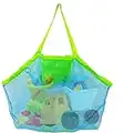 Annhao Bolsa Grande de Malla para Juguetes de Playa, Bolsa Plegable de Malla Playa, Niños Juguetes de Bolsa de Almacenamiento para al Aire Libre Natación Piscina Viajes Toallas Juguetes (Verde)