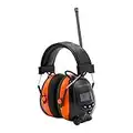 PROTEAR Bluetooth 5.2 Ear Defenders with DAB/DAB+ FM Radio,Rechargeable Electric Safety Earmuffs with Hands-Free Calling,SNR 30dB