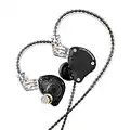 Yinyoo KZ ZS10 Pro in Ear Monitor, 4BA + 1DD KZ Headphone Multi Driver In-Ear Earphone IEM, Auricular de Alta fidelidad con Cable, Auriculares para Cantante, músico (Mate, sin micrófono)