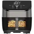 Instant Pot Vortex Plus 6-Quart Air Fryer Oven with ClearCook Cooking Window, Odor Erase Technology, Digital Touchscreen, Includes Free App with over 1900 Recipes, Single Basket, Stainless Steel