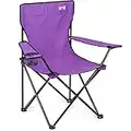 Trail Purple Camping Chair Lightweight Folding Cup Holder Carry Bag 100kg Capacity