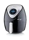 Ariete Airy Fryer Digital 4616, Friggitrice ad Aria 3,5 Litri, Timer da 60 Minuti, LCD e Touchscreen con 7 Modalità di Cottura, Temperatura Massima 200° C, 1300W, Nero