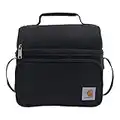 Carhartt Deluxe Dual Compartment Insulated Lunch Cooler Bag, Black