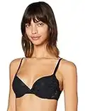 Iris & Lilly Women's Lace Push-Up Bra, Black, 36D