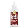 Aleene's 23473 Fabric Fusion Permanent Fabric Adhesive ,Clear,4oz