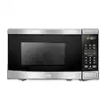 Danby DBMW0721BBS 700 Watts 0.7 Cu.Ft. Countertop Microwave with Push Button Door| 10 Power Levels, 6 Cooking Programs|Auto Defrost and Child Lock