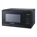 Black+Decker EM720CPY-PM 0.7 Cubic Foot 700 Watt Compact LED Display Countertop Microwave Oven Kitchen Appliance w/ 10 Inch Turntable, matte black