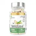 Ashwagandha biologique 600 mg | KSM66® | Association de sols certifiée | Cinq pour cent de withanolides (30 mg) | Vegan, Sans Gluten, Halal, Casher