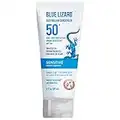 Blue Lizard SENSITIVE Mineral Sunscreen with Zinc Oxide, SPF 50+, Water Resistant, UVA/UVB Protection with Smart Cap Technology - Fragrance Free, 3 oz. Tube