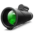 DFlamepower 10X42 HD Clear Dual Focus Monocular Telescope, Compact BAK4 Multi-coated Zoom Optical Lens Scope Ideal for Hunting Camping Hiking, Sporting Events