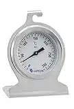 Lantelme Backofenthermometer 300 Grad Edelstahl Rostfrei zum Aufhängen und hinstellen Backofen Thermometer analog 5843