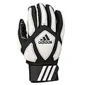 adidas Scorch Destroy 2 Full Finger Football Lineman Glove, Black/White, Small