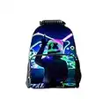 Backpack Printed School Bags Unisex Laptop Backpack for Kids/Students/Adults (16inch, DJ Marshmello,Fort-nite)