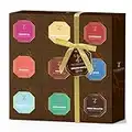 Coffee Gift Set Men - 9 Flavoured Ground Coffee For Cafetiere Coffee Gift Set For Men Women - Father's Day Gift Set | French Vanilla Coffee Irish Coffee Italian Coffee Hazelnut Coffee (Ground)