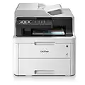 Brother MFC-L3730CDN Colour Laser Printer - All-in-One, USB 2.0/Network, Printer/Scanner/Copier/Fax Machine, 2 Sided Printing, A4 Printer, Small Office/Home Office Printer