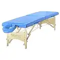 Master Massage Lightweight Foldable Massage Couch, Marina Blue, 71cm