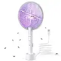 PALONE Bug Zapper Racket 3000V Electric Fly Swatter 3 Layers Mosquito Killer Lamp Indoor Fly Zapper Without Waving Hands for Kitchen, Home, Garden and Outdoors