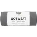 Shandali Hot Yoga Towel - Suede - 100% Microfiber, Super Absorbent, Bikram Yoga Mat Towel - Exercise, Fitness, Pilates, and Yoga Gear - Gray 26.5" x 72"
